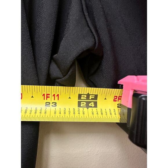 Cato Est. 1946 Black Multicolor Tie Belt 3/4 Sleeve V-Neck Maxi Dress Sz 22/24W - Picture 11 of 13
